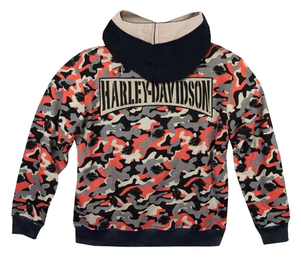 Harley-Davidson Free Shipping - Harley-Davidson Big Boys' Skull Face Mask, Allover Print Zip Hoodie, 6591682 - Free Shipping on many products plus Orders Over $99
