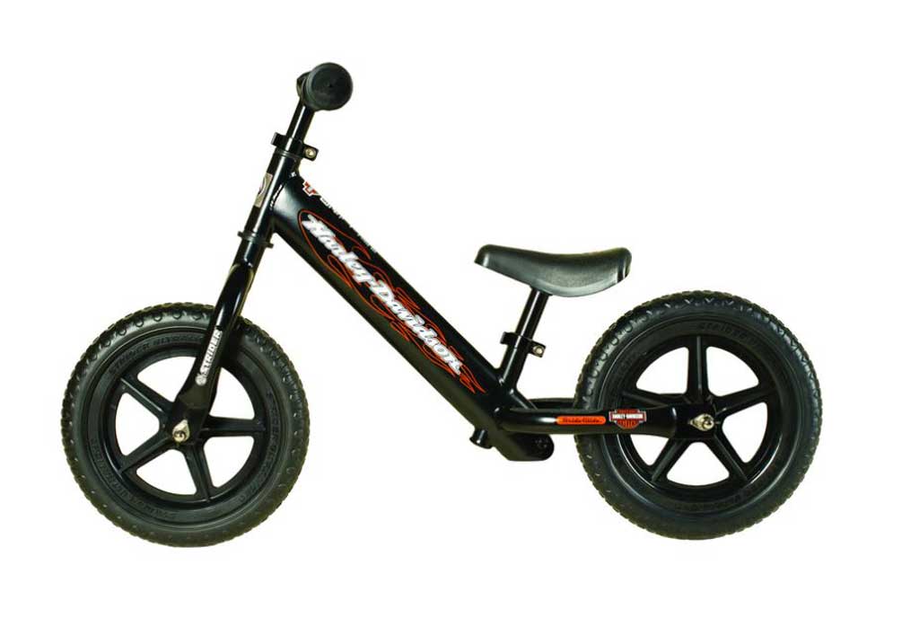 Harley Davidson Strider Bike Boys Youth Black No Pedal Balance