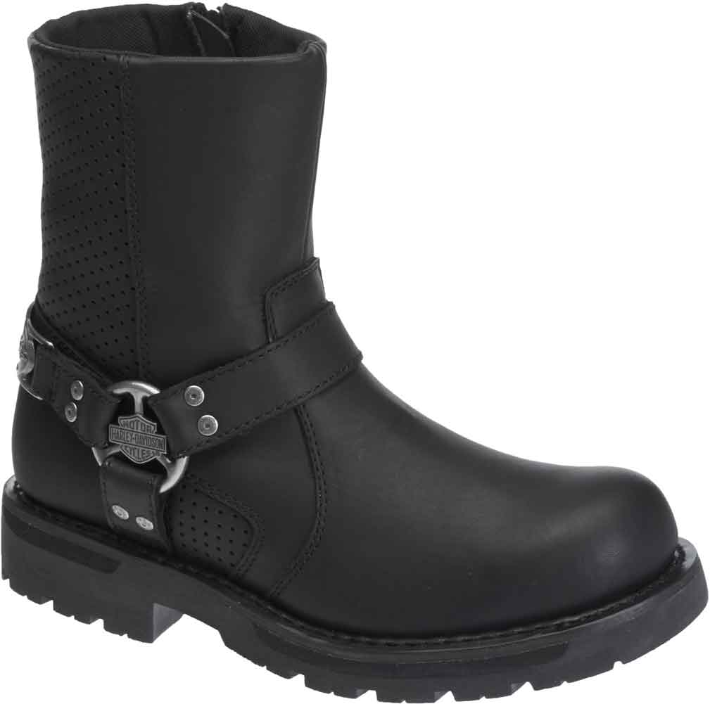 Harley-Davidson® Men's Holder Black Leather Motorcycle Boots