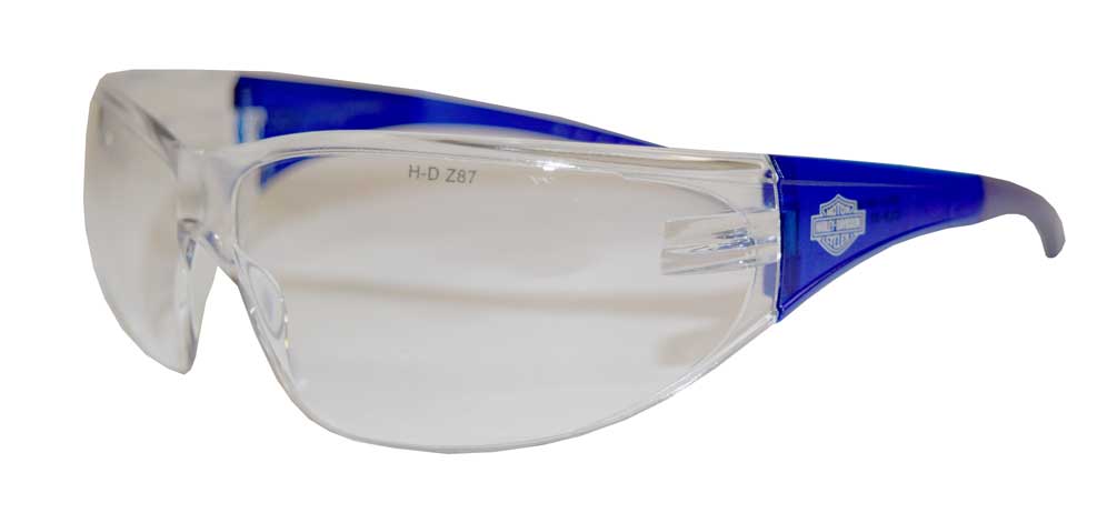 Harley-Davidson Men's Sunglasses, Bar & Shield, Blue/Clear Lens HDVZ102-CLR-22 - Wisconsin Harley-Davidson