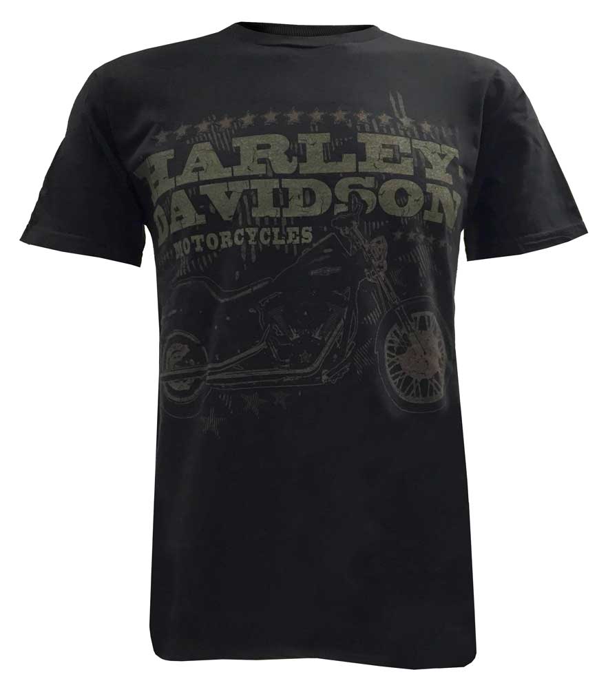 Harley-Davidson® Men's Tee, Distressed Motorcycle Night