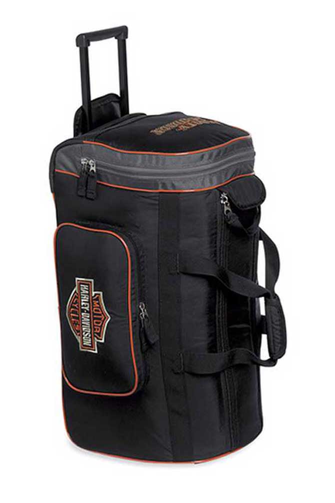 harley davidson leather duffle bag