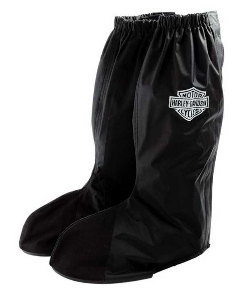 HARLEY-DAVIDSON ブラック雨具 Harley-Davidson® Unisex Rainwear Rain Gaitor Lug Sole Boot Cover