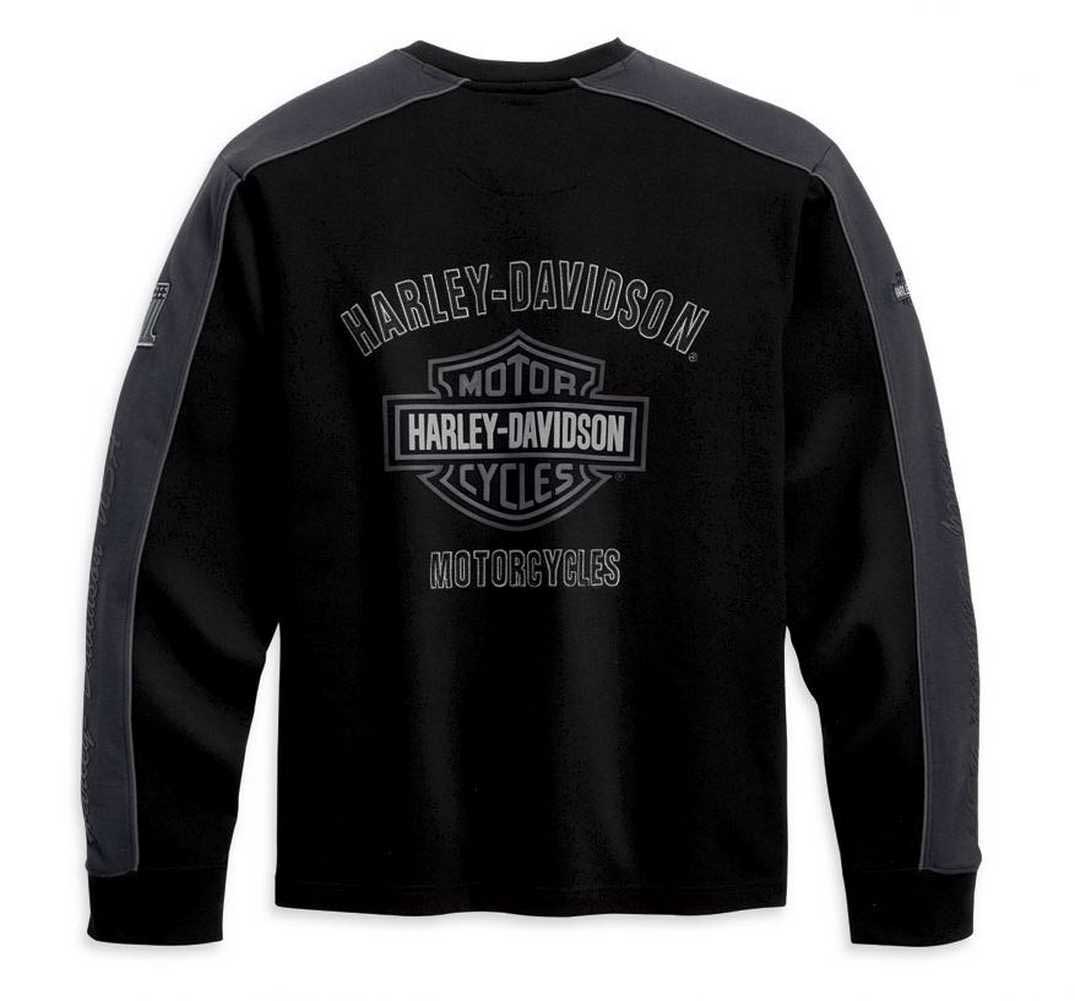 Harley-Davidson Free Shipping - Harley-Davidson Men's Prestige Long Sleeve Sweater Black & Gray 99127-10VM - Free Shipping on many products plus Orders Over $99