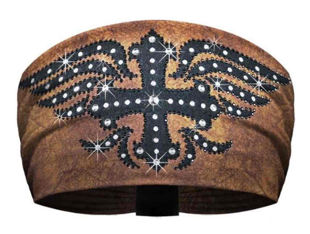That's A Wrap Women's Knotty Band, Midnight Embellished Cowboy, Brown KB2321 - Wisconsin Harley-Davidson