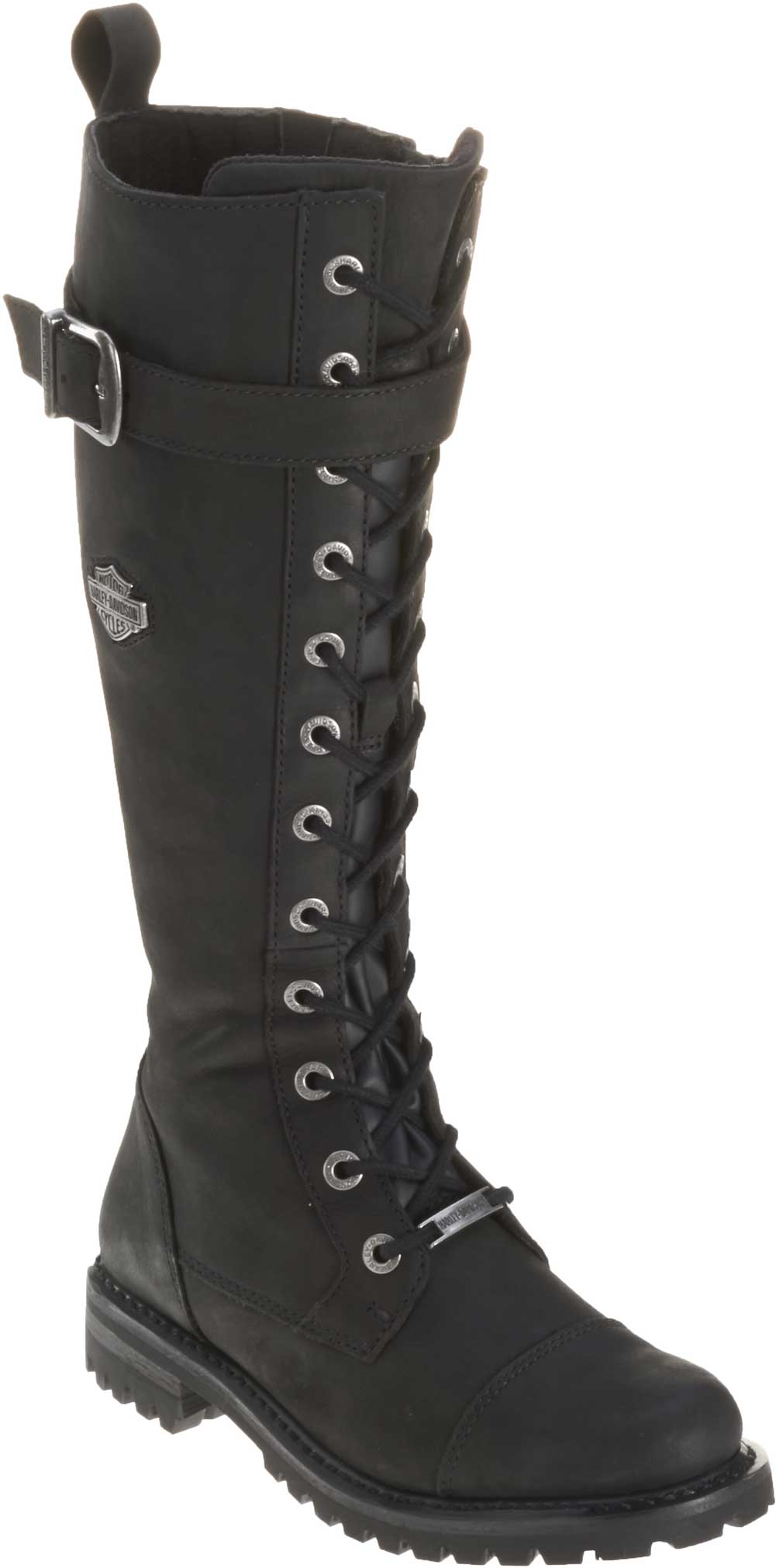 Harley-Davidson Free Shipping - Harley-Davidson Women's Savannah Black Leather 14-Inch Motorcycle Boots D81489 - Free Shipping on many products plus Orders Over $99