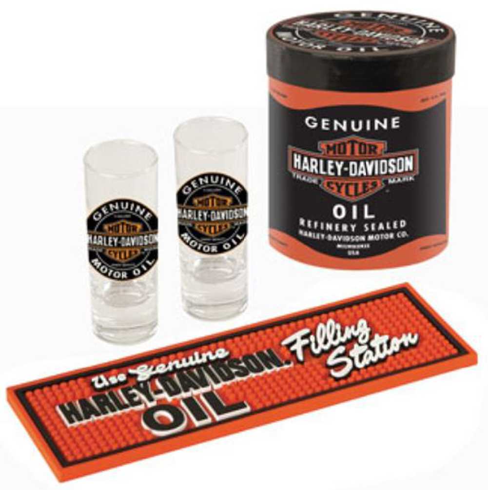 Harley-Davidson Genuine Oil Can Shot Glass Set HDL-18703 - Wisconsin Harley-Davidson