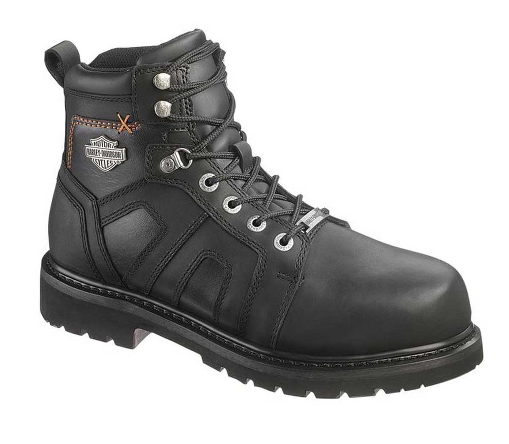steel toe biker boots