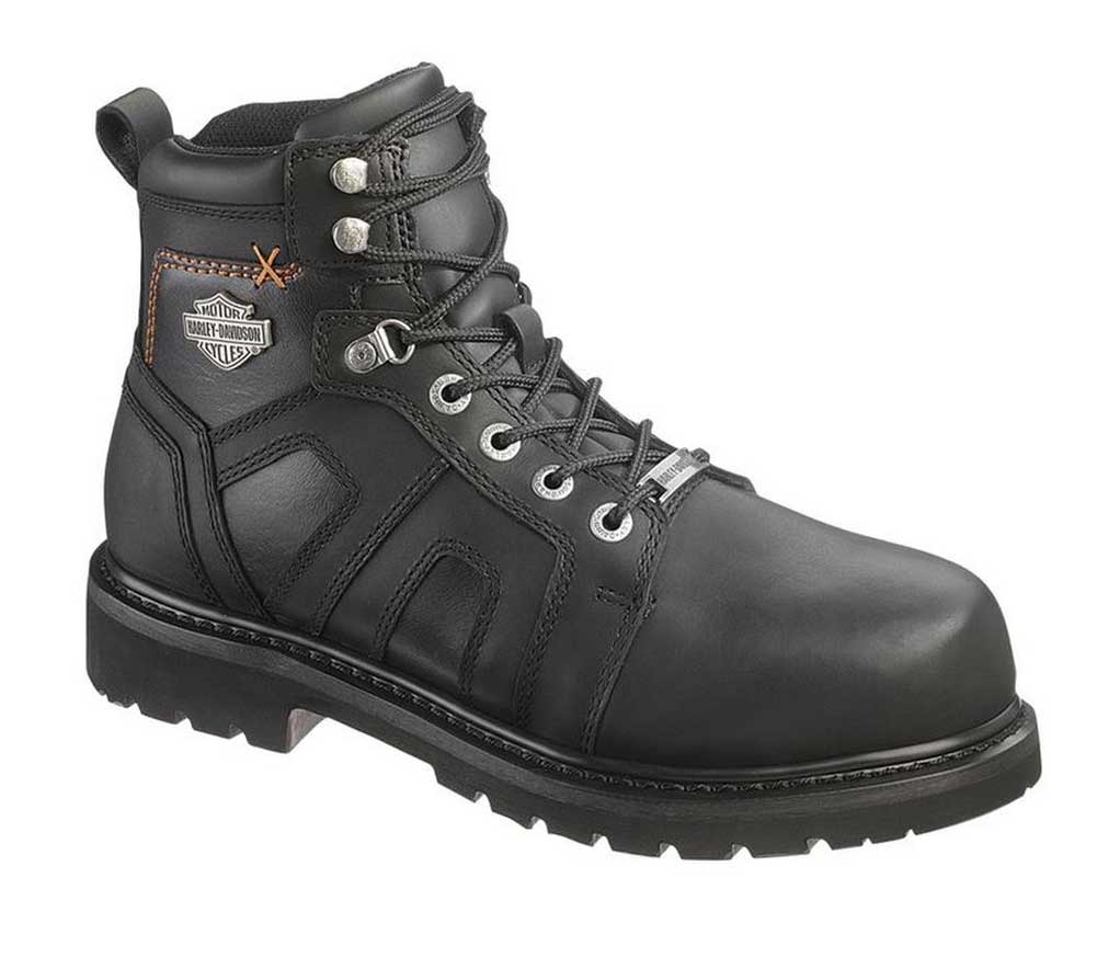 Harley-Davidson® Men's Chad Steel Toe 5-In Black Motorcycle Boots