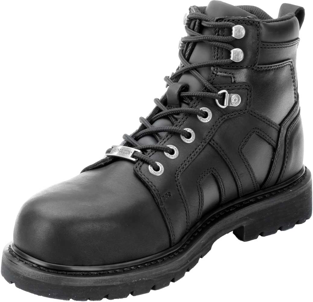Harley-Davidson ロガーブーツ Harley-Davidson® Men's Chad Steel Toe 5-In Black Motorcycle Boots