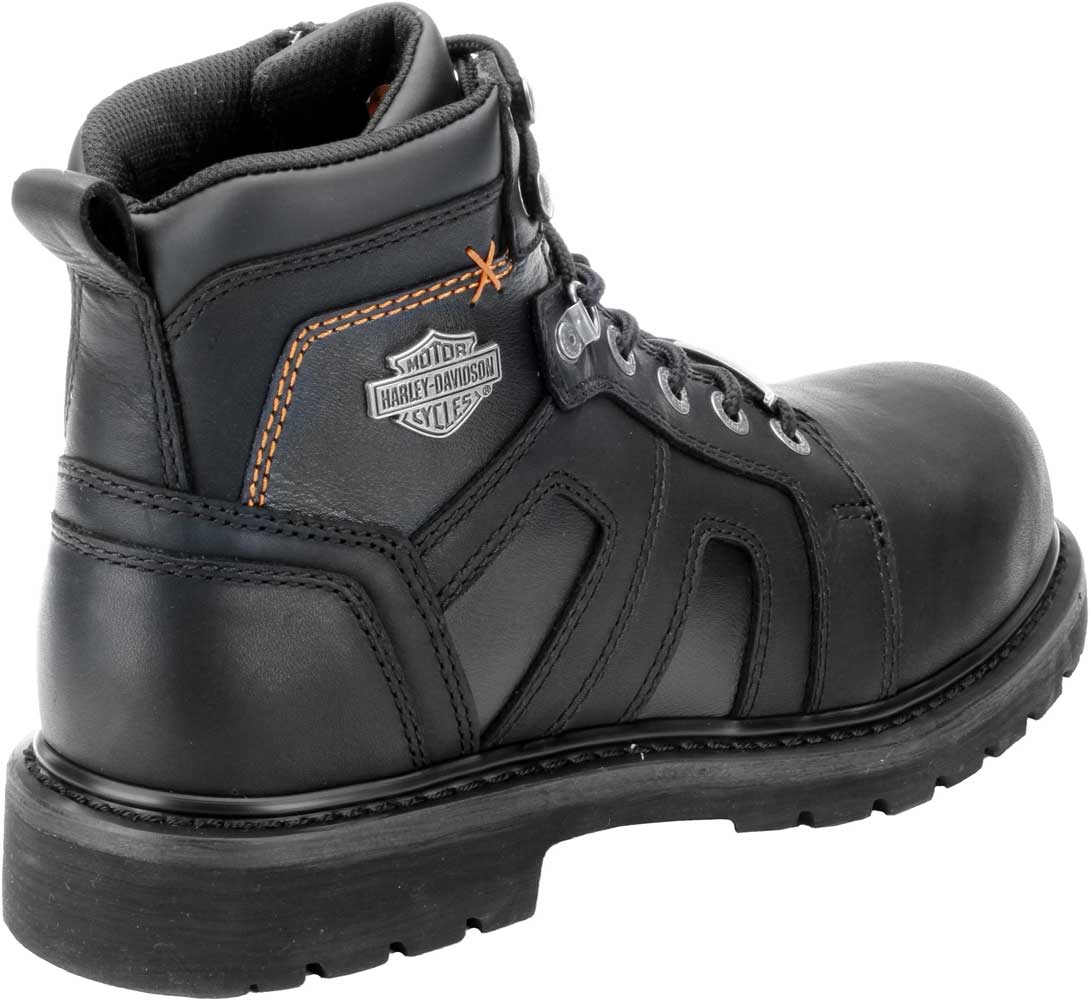 Harley-Davidson ロガーブーツ Harley-Davidson® Men's Chad Steel Toe 5-In Black Motorcycle Boots
