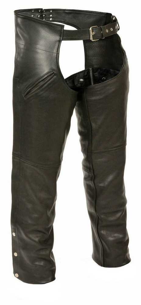 Milwaukee Leather Men's Slash Pocket Chaps w/ Removable Thermal Liner ML1103 - Wisconsin Harley-Davidson