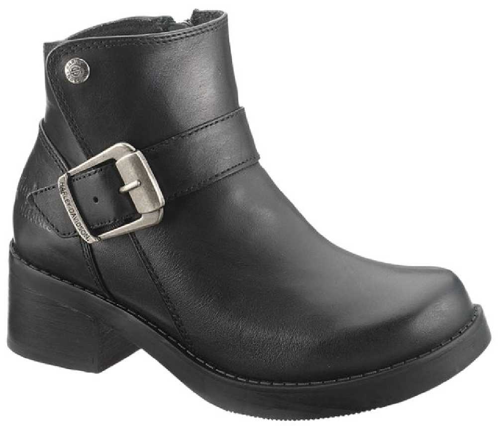 Harley-Davidson Women's Khari Motorcycle Riding Black Leather Boots D84180 - Wisconsin Harley-Davidson