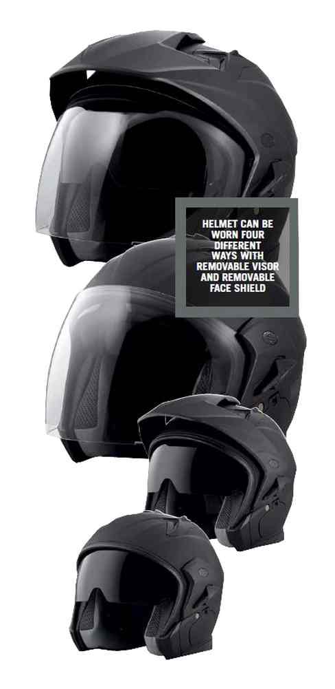 Harley-Davidson® Men's Essence Sun Shield B07 3/4 Helmet, Matte