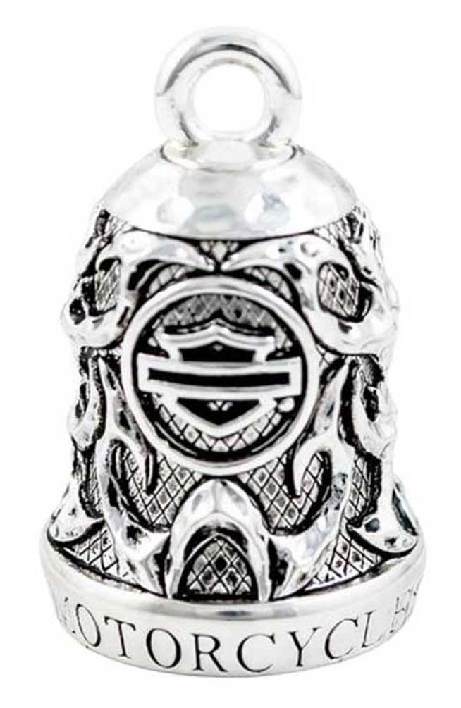 Harley-Davidson Motorcycle Ride Bell, Willie G Skull & Tribal Flames HRB074 - Wisconsin Harley-Davidson