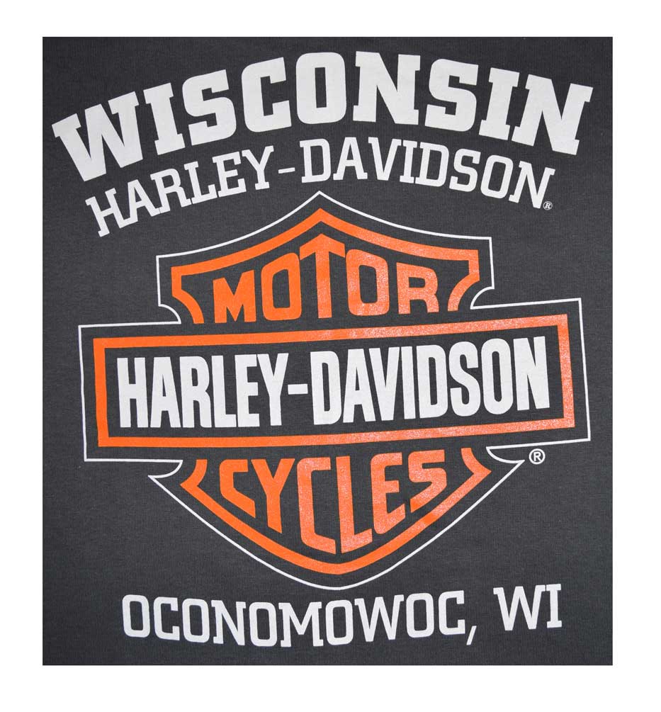 Harley-Davidson® Men's Willie G Skull Long Sleeve T-Shirt Tee Charcoal ...