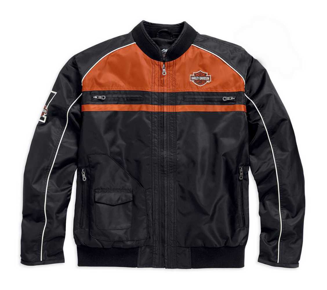 Harley-Davidson Men's Casual Jacket, Moto Ride Bar & Shield, Black 98553-15VM - Wisconsin Harley-Davidson
