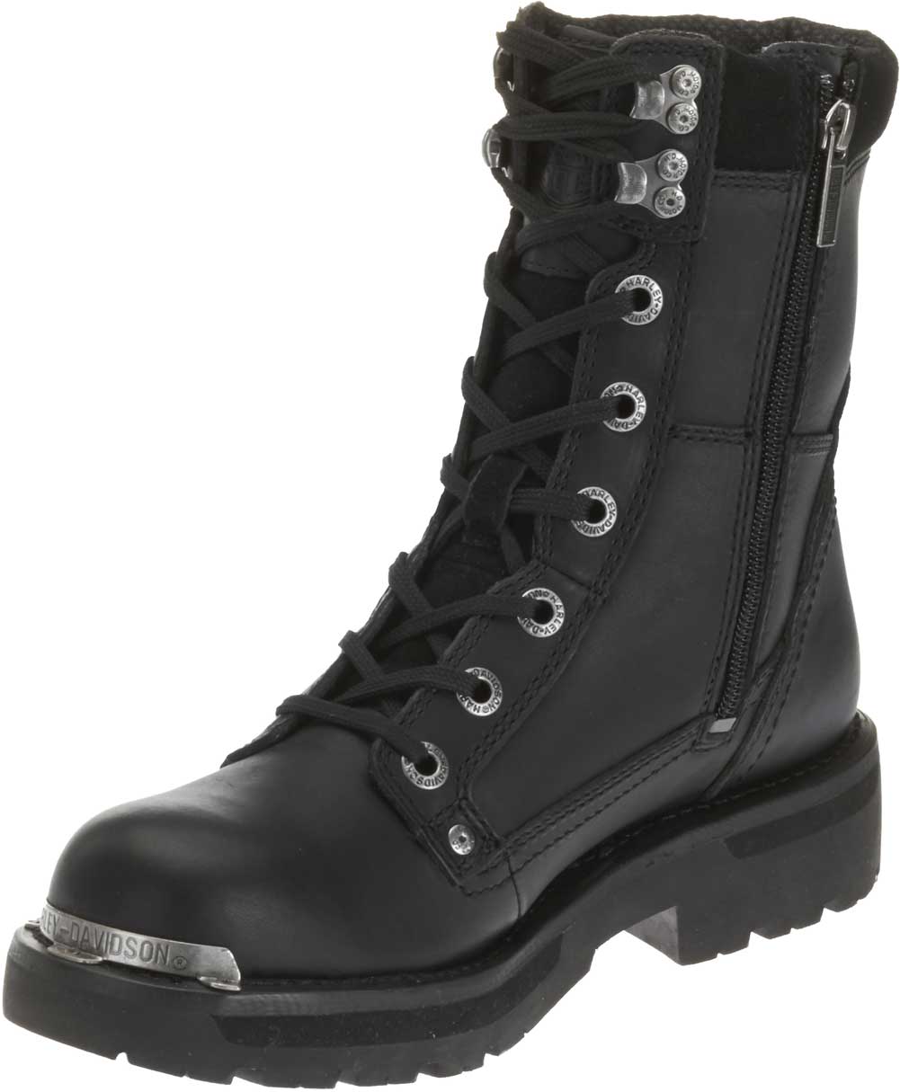 Harley-Davidson Men's Camshaft Black Leather 9-Inch Motorcycle Boots D91693 - No Hassle Returns at Wisconsin Harley