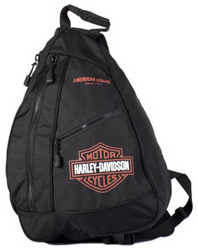 Harley-Davidson Bar & Shield Logo Crinkle Nylon Water-Resistant Backpack, Green 93814