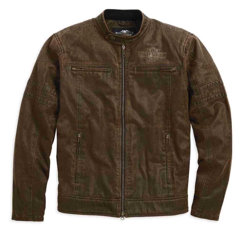 Harley-Davidson Men's Hornback Moto Bar & Shield Casual Jacket, Brown 98564-15VM - Wisconsin Harley-Davidson