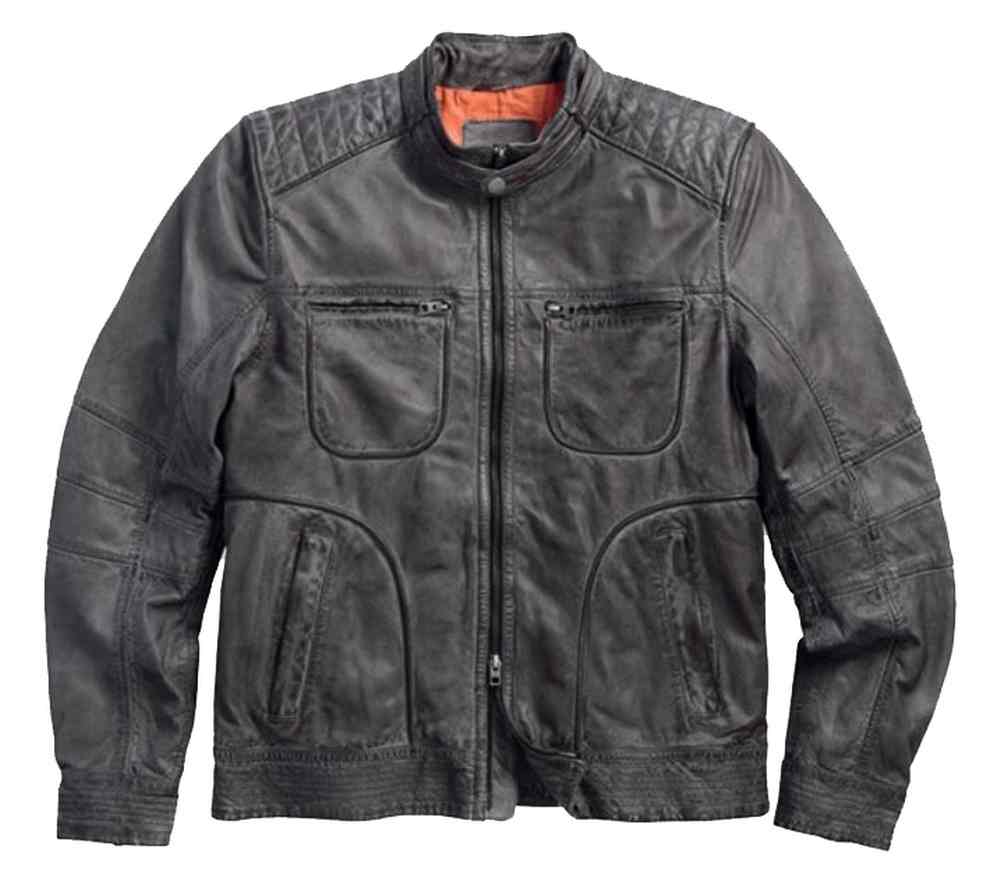 Harley-Davidson® Men's Black Label Washed Leather Lambskin Jacket 97078 ...
