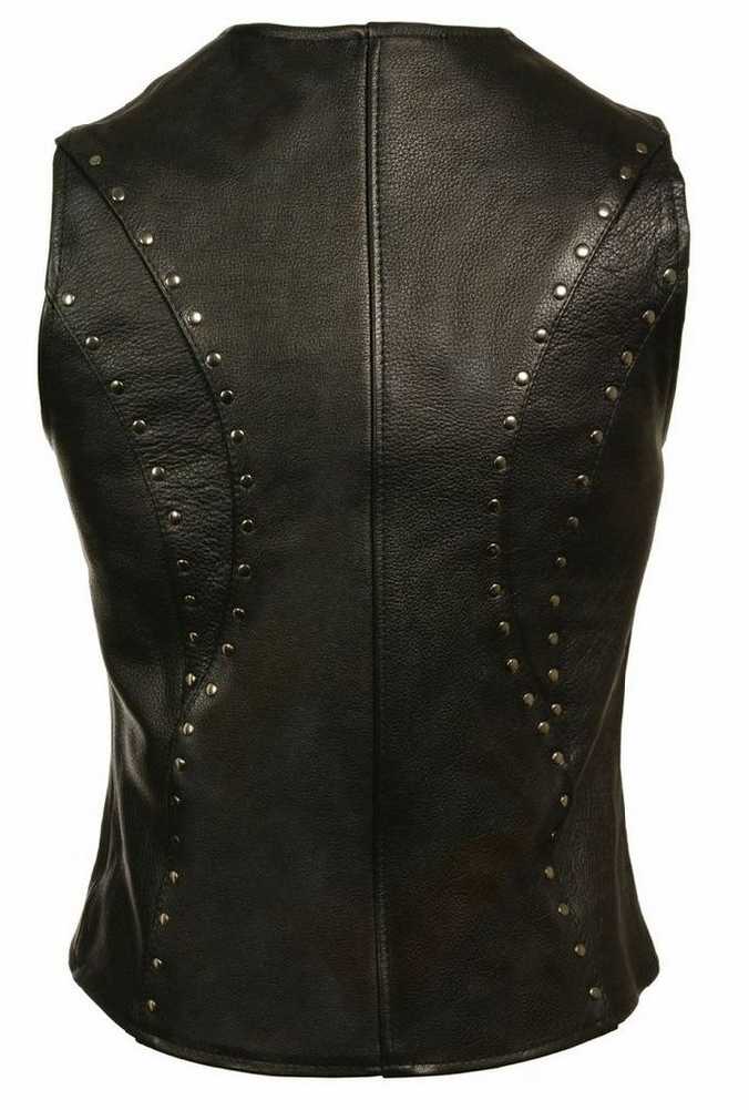 Harley-Davidson Free Shipping - Milwaukee Leather Ladies Zipper Front Vest, Studding Detail ML2078 - Free Shipping on many products plus Orders Over $99