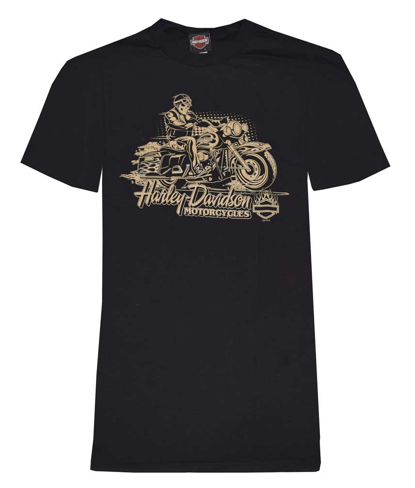 Harley-Davidson Men's T-Shirt, Bone Shaker Short Sleeve Tee, Black 30293459 - Wisconsin Harley-Davidson