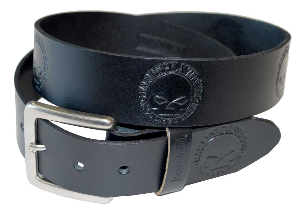 harley davidson cow leather belt