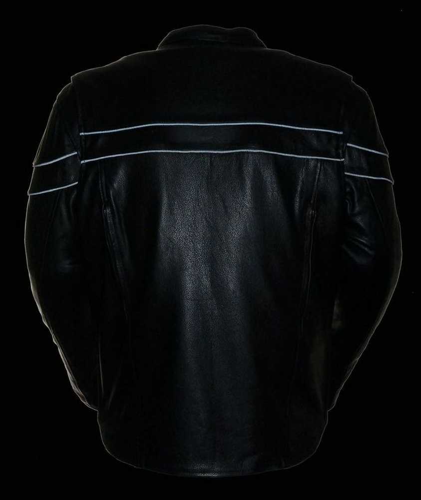 Harley-Davidson Free Shipping - Leather King Men's Sporty Scooter Crossover Leather Jacket SH1408 - Free Shipping on many products plus Orders Over $99