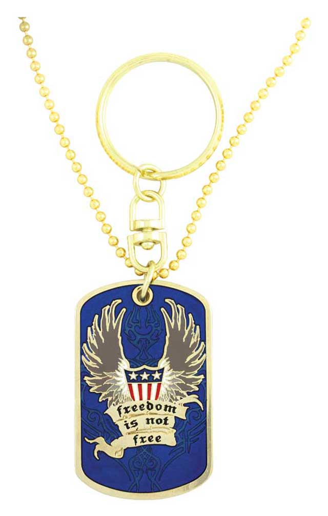 Harley-Davidson Dog Tag, Freedom Is Not Free POW-MIA Chain/Key Chain 8002817 - Largest Selection of Harley-Davidson Products