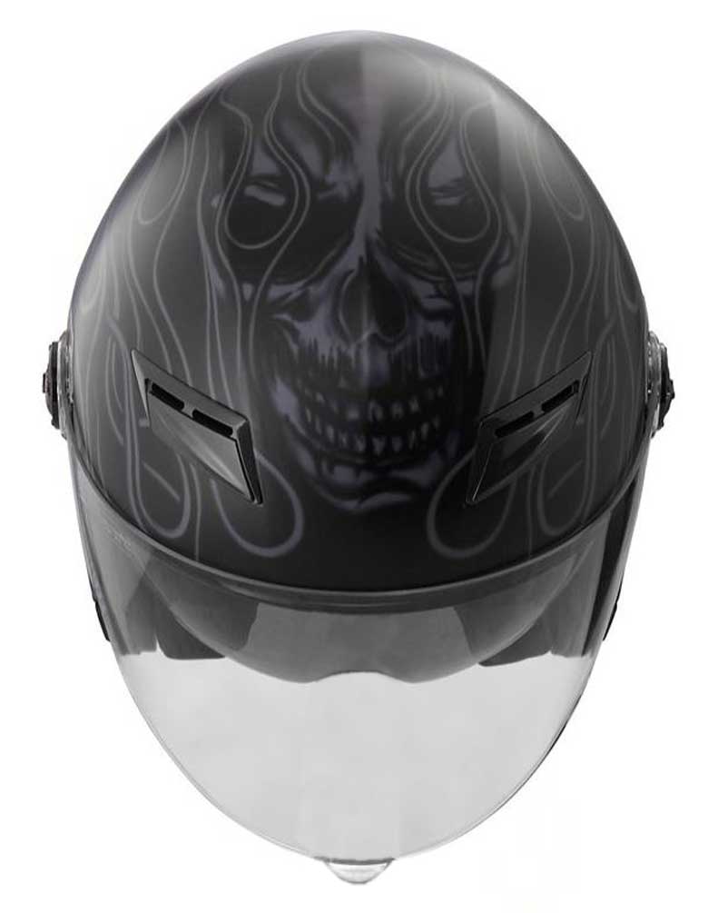 Harley-Davidson Men's Splendor Sun Shield M01 3/4 Helmet, Matte Black 98209-16VM - Largest Selection of Harley-Davidson Products