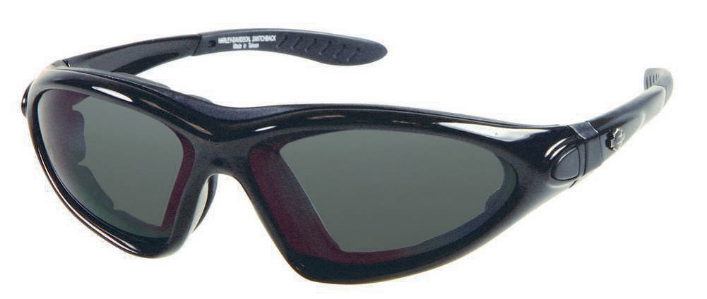 Harley-Davidson Mens Performance Switchback Sunglasses BLK/GRY Lens HDSZ705BLK-3 - Wisconsin Harley-Davidson