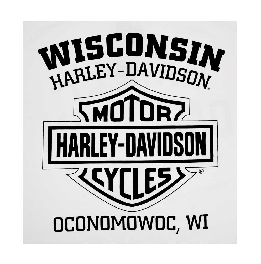 ◆Harley Davidson◆ Open BS Silket Short Sleeve T-Shirt Whit Harley-Davidson® Men's T-Shirt, Heritage Distressed Short