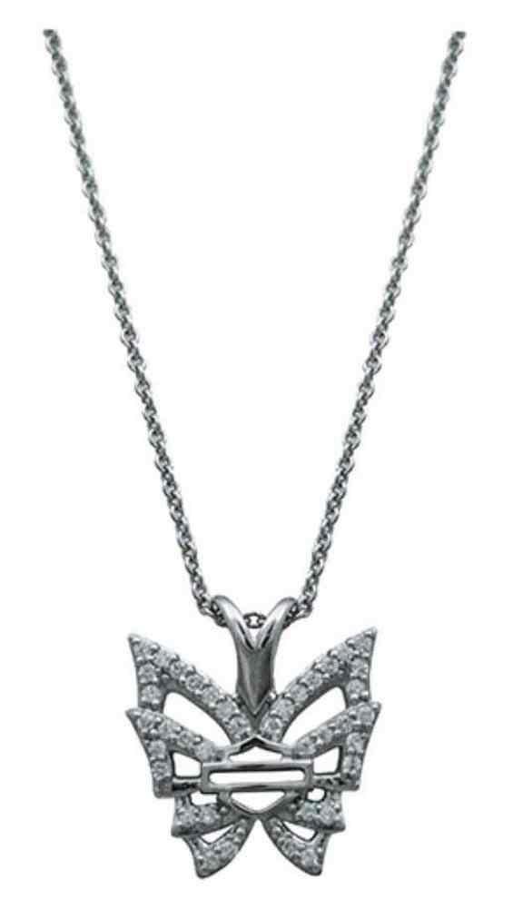 Harley-Davidson® Women's Rebel Bling Butterfly Necklace