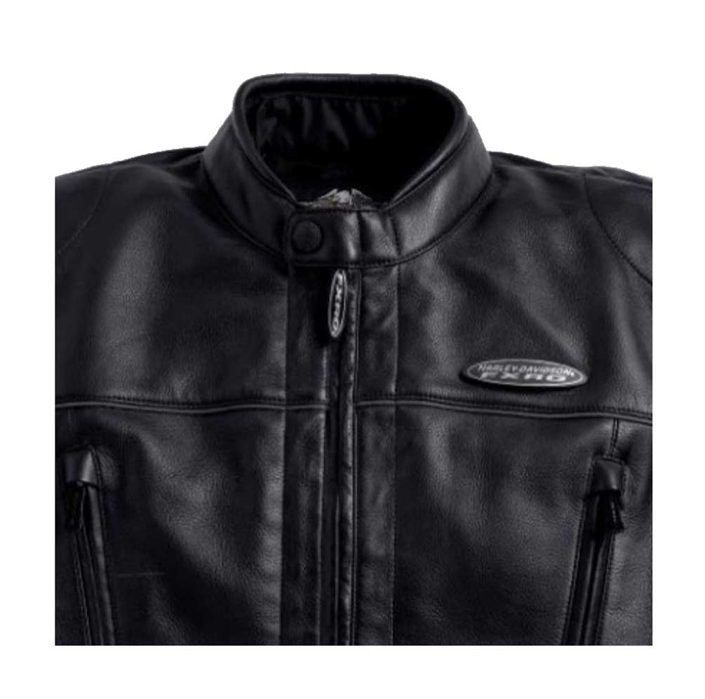 Harley-Davidson Men's FXRG Midweight Leather Jacket 98518-09VM - No Hassle Returns at Wisconsin Harley
