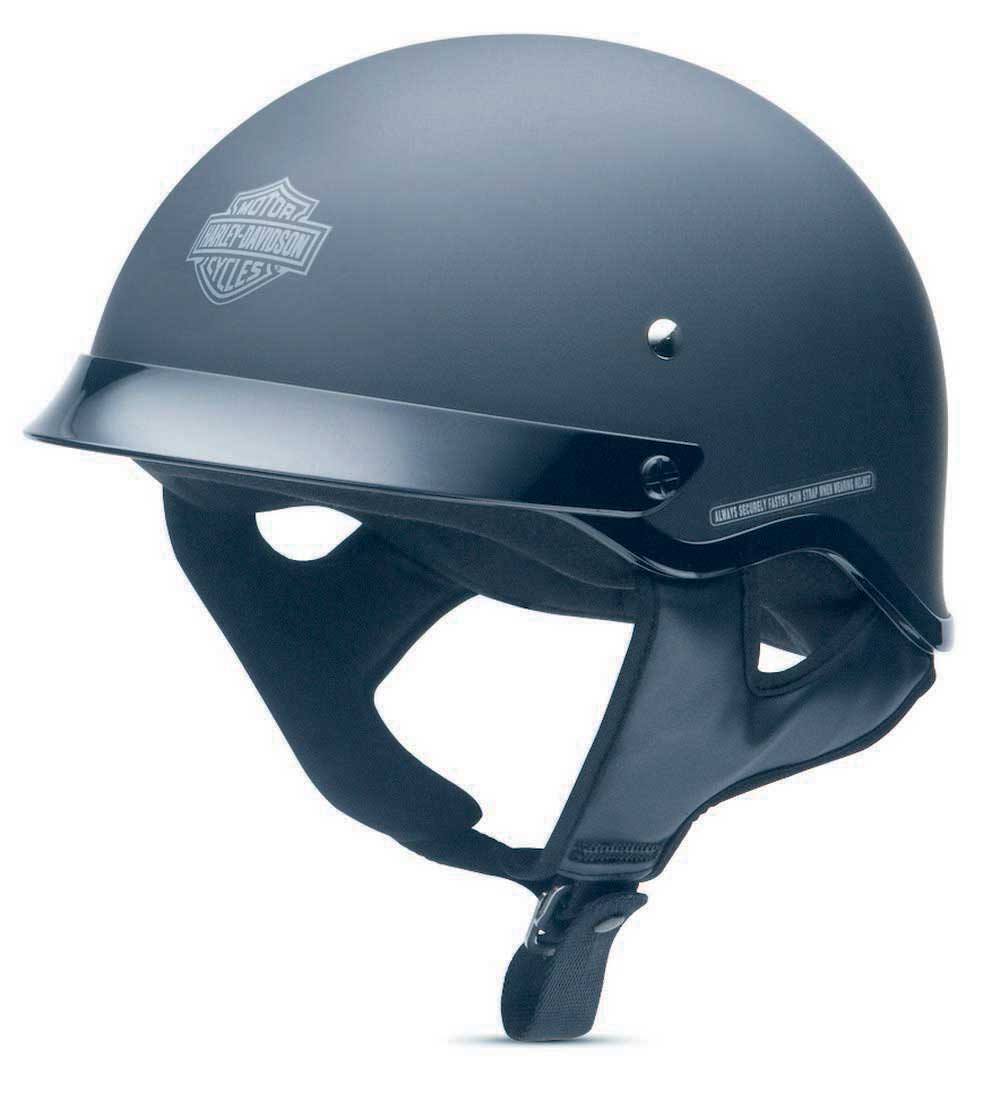 Harley-Davidson Men's Stock II Half Helmet Matte Black 98215-12VM - Wisconsin Harley-Davidson