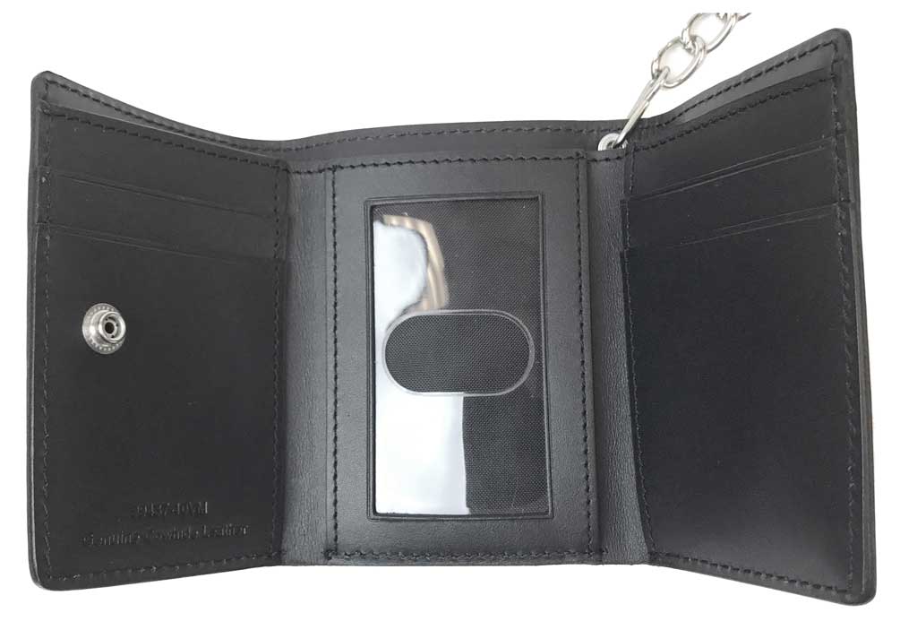 Harley-Davidson Free Shipping - Harley-Davidson Mens Skull Tri-Fold Short Biker Wallet, Black Leather 99437-10VM - Free Shipping on many products plus Orders Over $99