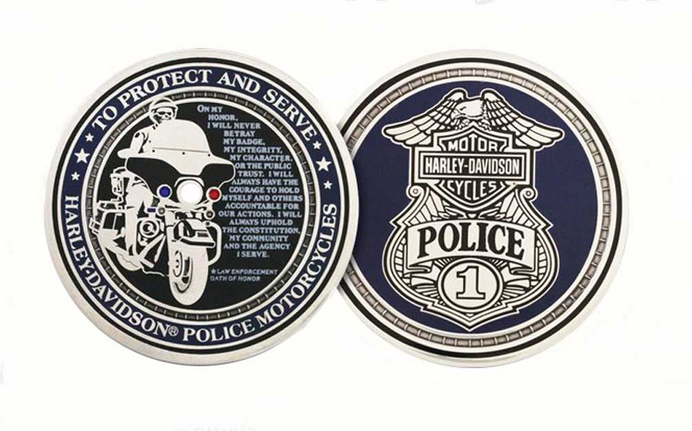 Harley-Davidson Free Shipping - Harley-Davidson Police To Protect And Serve Challenge Coin 1.75'' 8002916 - Free Shipping on many products plus Orders Over $99