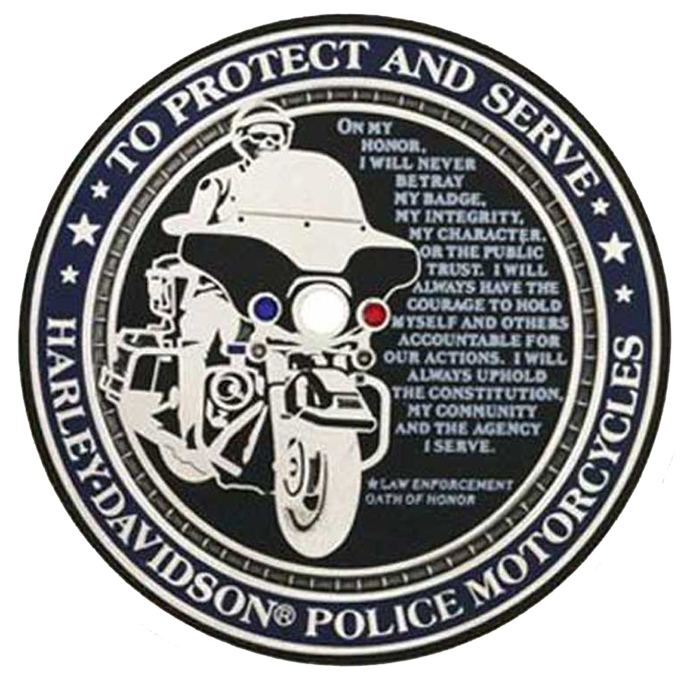 Harley-Davidson Police To Protect And Serve Challenge Coin 1.75'' 8002916 - Wisconsin Harley-Davidson