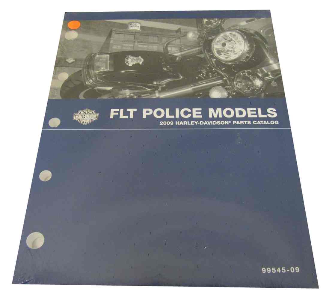 Harley-Davidson Parts Catalog 2009 FLT Police Motorcycle Models 99545-09 - Wisconsin Harley-Davidson
