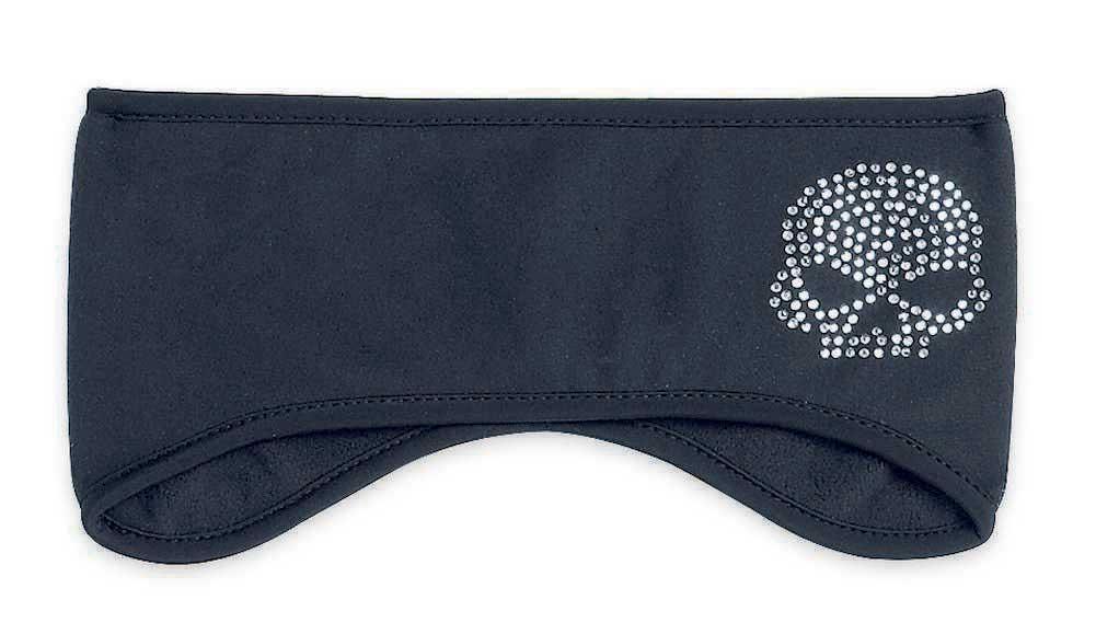 Harley-Davidson Women's Bling Skull Wind-Resistant Fleece Earwarmer 99447-13VW - Wisconsin Harley-Davidson