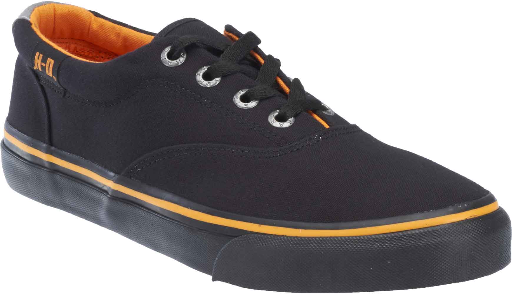 Harley-Davidson Men's Lawthron Black or Grey Canvas Sneakers. D93323 D93324 - Wisconsin Harley-Davidson