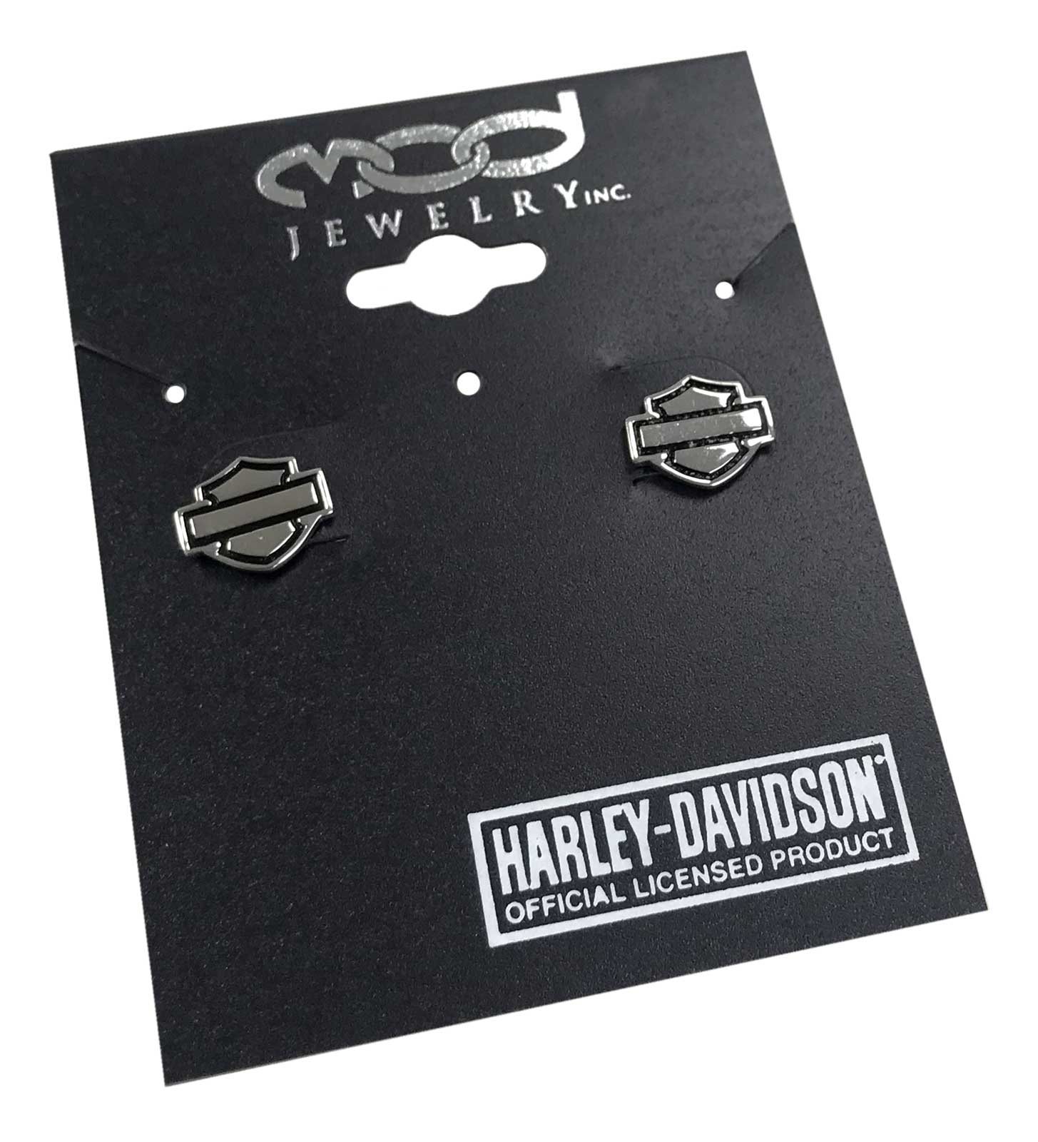 Harley-Davidson Women's Outline Bar & Shield Post Earrings HDE0285 - No Hassle Returns at Wisconsin Harley
