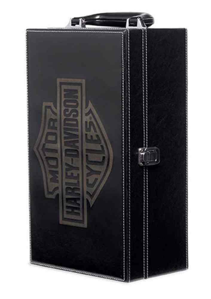 Harley-Davidson Free Shipping - Harley-Davidson Leather Wine Case & Bar Tool Accessories, Black. 96802-16V - Free Shipping on many products plus Orders Over $99