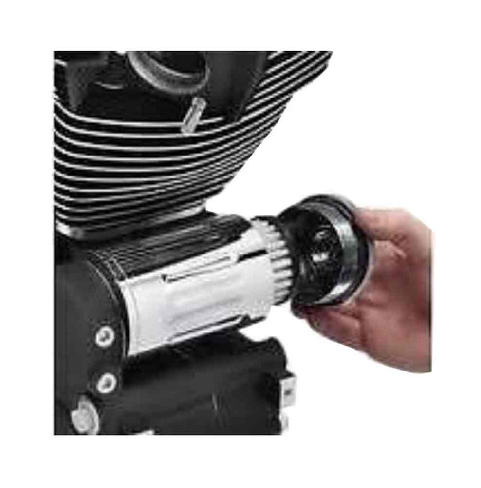 Harley-Davidson Definitives Filtration System, Black Wrinkle Finish 63801-07 - Wisconsin Harley-Davidson