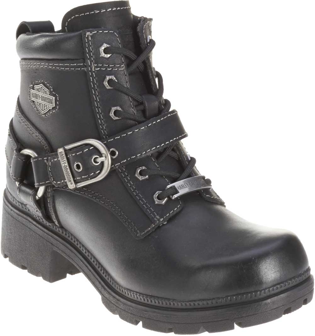 Black Lace-Up Boots. D84424 