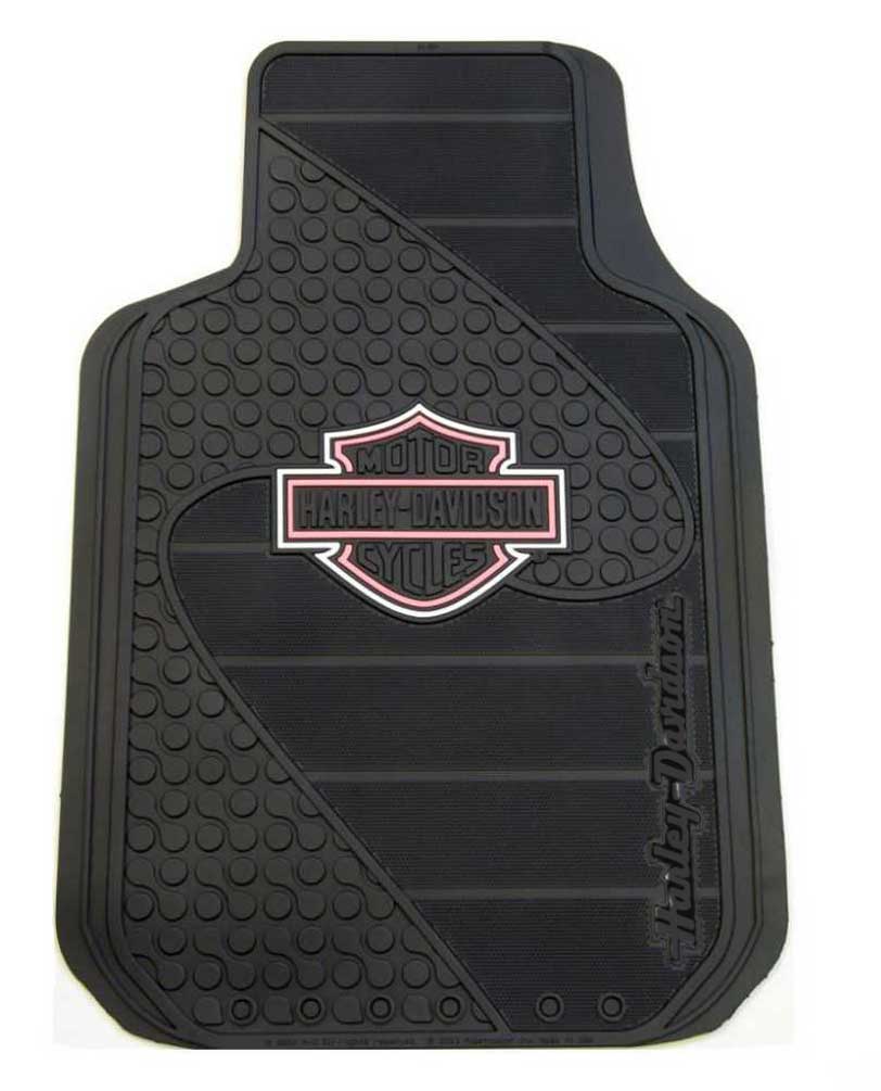 Harley Davidson Pink Bar Shield Factory Front Floor Mats Set Of