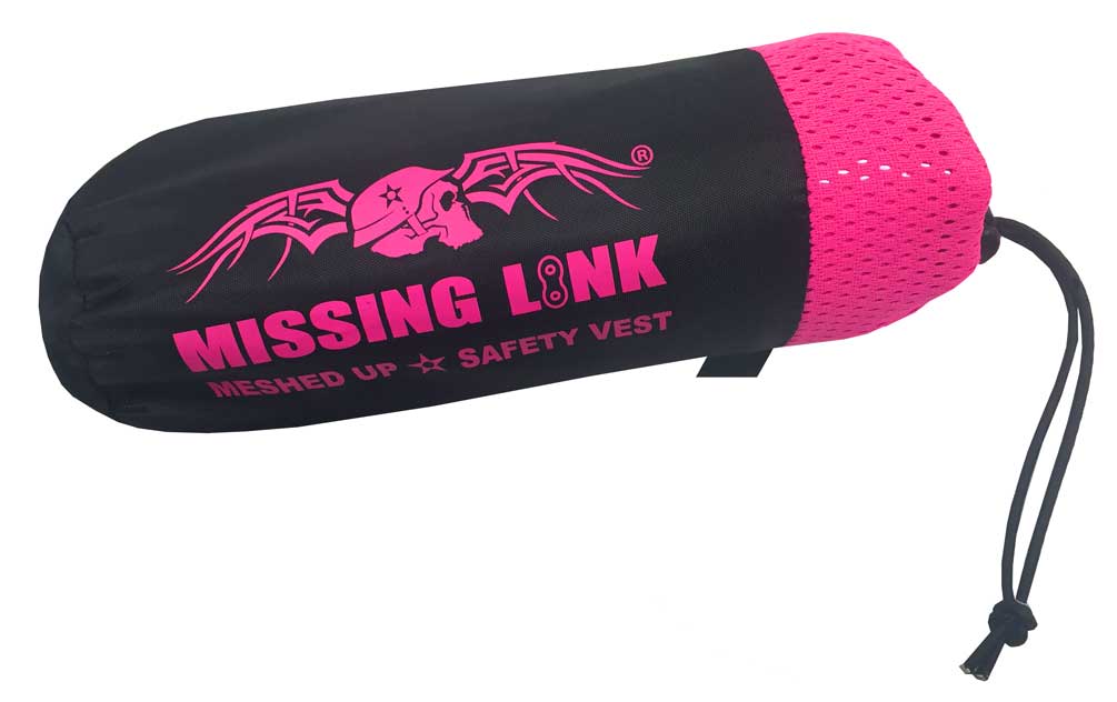 Missing Link Women's Meshed Up Expandable Safety Vest (Pink