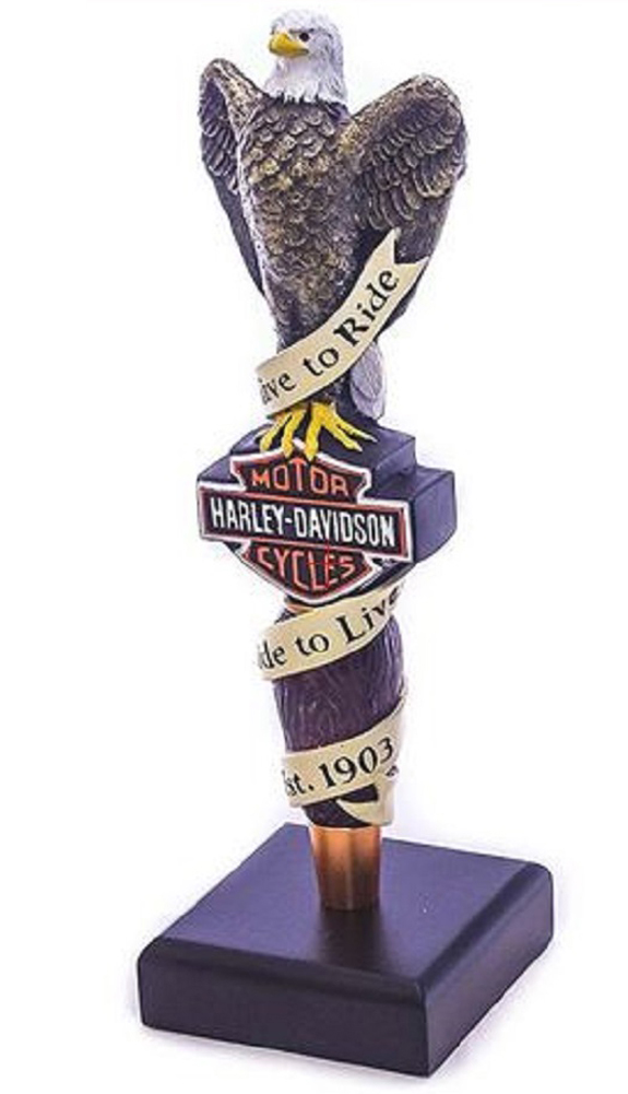 Harley-Davidson Live To Ride Eagle Bar Tap Handle HDL-18518 - Wisconsin Harley-Davidson