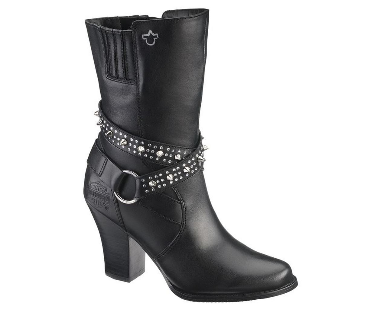 black heeled dress boots